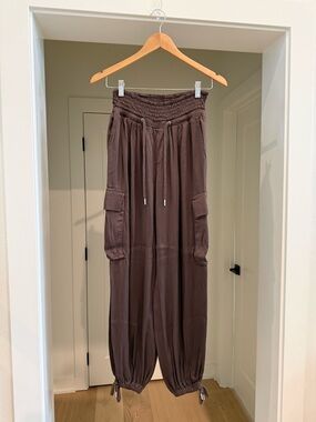 Anthropologie Satin Jogger - Size XS